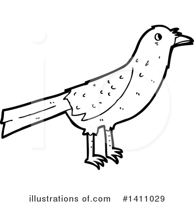 Royalty-Free (RF) Bird Clipart Illustration by lineartestpilot - Stock Sample #1411029