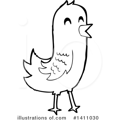 Royalty-Free (RF) Bird Clipart Illustration by lineartestpilot - Stock Sample #1411030