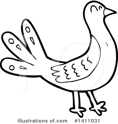Royalty-Free (RF) Bird Clipart Illustration by lineartestpilot - Stock Sample #1411031