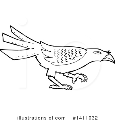 Royalty-Free (RF) Bird Clipart Illustration by lineartestpilot - Stock Sample #1411032