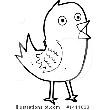 Royalty-Free (RF) Bird Clipart Illustration by lineartestpilot - Stock Sample #1411033