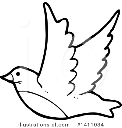 Royalty-Free (RF) Bird Clipart Illustration by lineartestpilot - Stock Sample #1411034