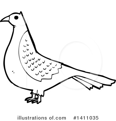 Royalty-Free (RF) Bird Clipart Illustration by lineartestpilot - Stock Sample #1411035