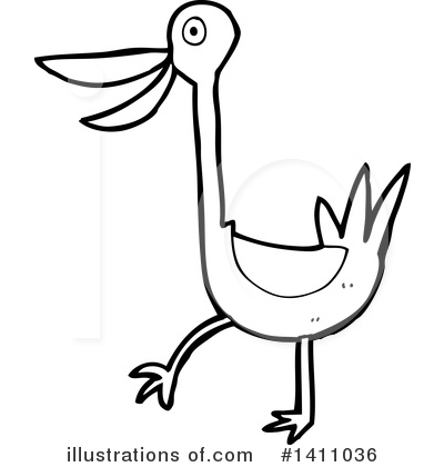 Royalty-Free (RF) Bird Clipart Illustration by lineartestpilot - Stock Sample #1411036