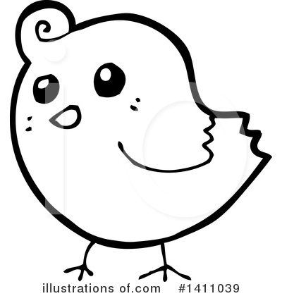 Royalty-Free (RF) Bird Clipart Illustration by lineartestpilot - Stock Sample #1411039
