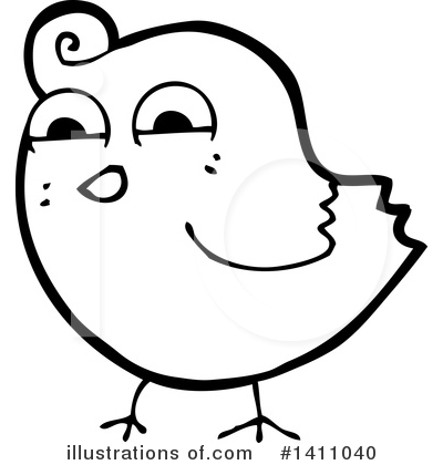 Royalty-Free (RF) Bird Clipart Illustration by lineartestpilot - Stock Sample #1411040