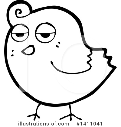 Royalty-Free (RF) Bird Clipart Illustration by lineartestpilot - Stock Sample #1411041