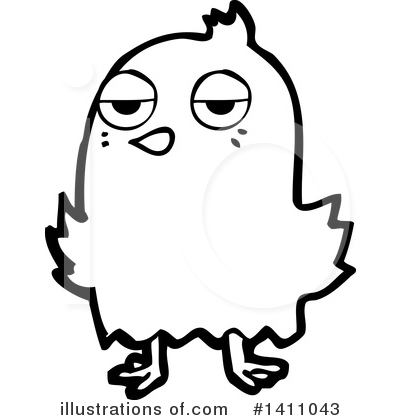 Royalty-Free (RF) Bird Clipart Illustration by lineartestpilot - Stock Sample #1411043