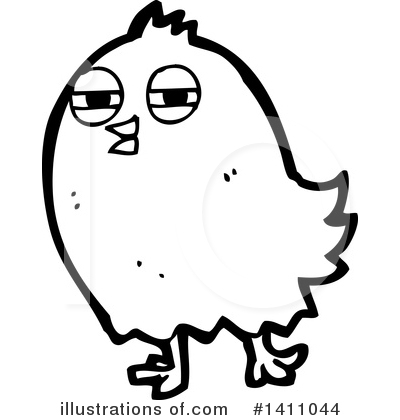 Royalty-Free (RF) Bird Clipart Illustration by lineartestpilot - Stock Sample #1411044