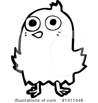 Royalty-Free (RF) Bird Clipart Illustration by lineartestpilot - Stock Sample #1411046