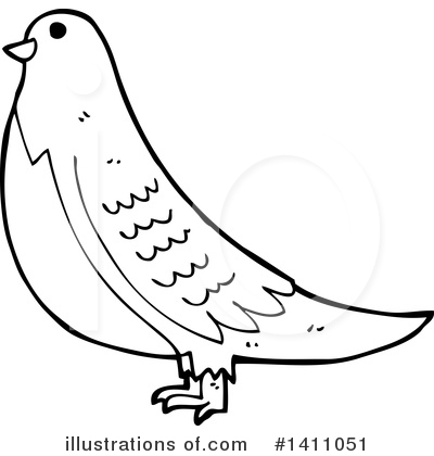 Royalty-Free (RF) Bird Clipart Illustration by lineartestpilot - Stock Sample #1411051