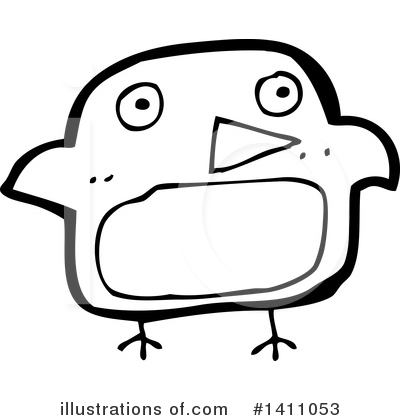 Royalty-Free (RF) Bird Clipart Illustration by lineartestpilot - Stock Sample #1411053