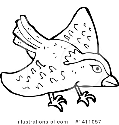 Royalty-Free (RF) Bird Clipart Illustration by lineartestpilot - Stock Sample #1411057