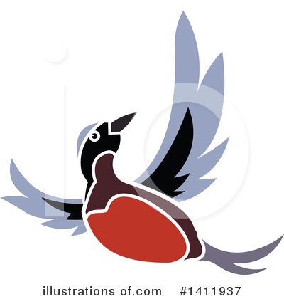 Royalty-Free (RF) Bird Clipart Illustration by dero - Stock Sample #1411937