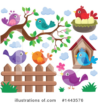 Bird Nest Clipart #1443576 by visekart