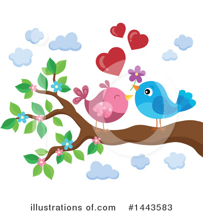 Royalty-Free (RF) Bird Clipart Illustration by visekart - Stock Sample #1443583