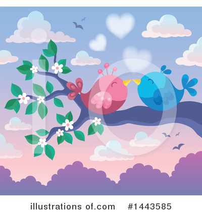 Love Birds Clipart #1443585 by visekart