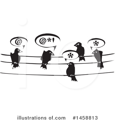 Royalty-Free (RF) Bird Clipart Illustration by xunantunich - Stock Sample #1458813