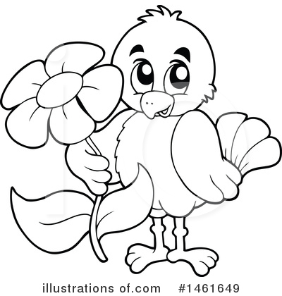 Royalty-Free (RF) Bird Clipart Illustration by visekart - Stock Sample #1461649
