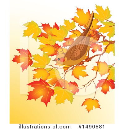 Royalty-Free (RF) Bird Clipart Illustration by Pushkin - Stock Sample #1490881