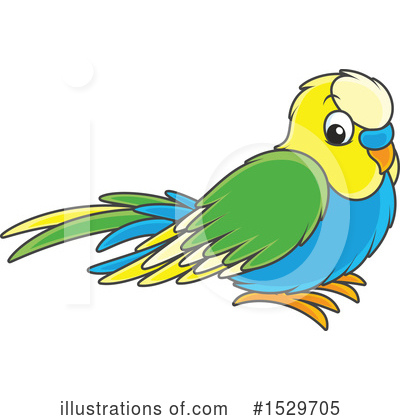 Parakeet Clipart #1529705 by Alex Bannykh