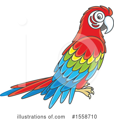 Scarlet Macaw Clipart #1558710 by Alex Bannykh