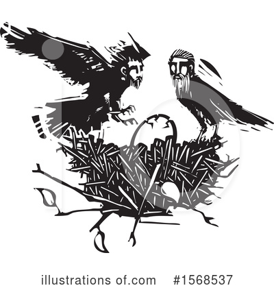 Crow Clipart #1568537 by xunantunich