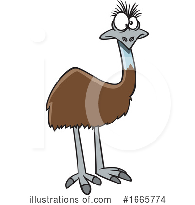 Emu Clipart #1665774 by toonaday