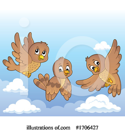 Royalty-Free (RF) Bird Clipart Illustration by visekart - Stock Sample #1706427