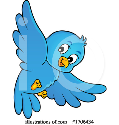 Blue Bird Clipart #1706434 by visekart