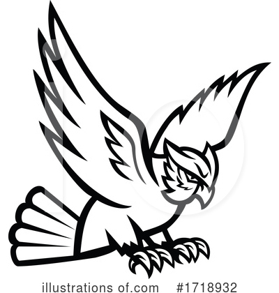 Royalty-Free (RF) Bird Clipart Illustration by patrimonio - Stock Sample #1718932