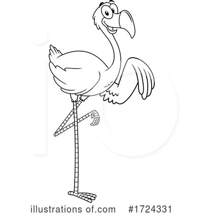 Flamingo Clipart #1724331 by Hit Toon