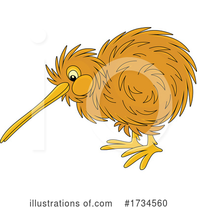 Kiwi Bird Clipart #1734560 by Alex Bannykh