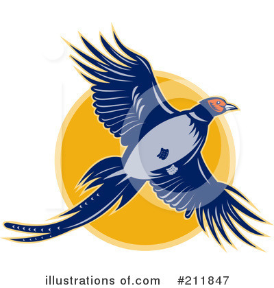 Royalty-Free (RF) Bird Clipart Illustration by patrimonio - Stock Sample #211847