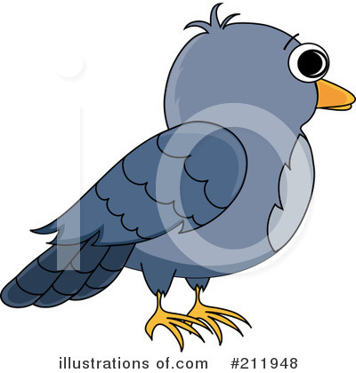 Royalty-Free (RF) Bird Clipart Illustration by Pams Clipart - Stock Sample #211948