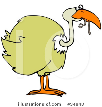 Royalty-Free (RF) Bird Clipart Illustration by djart - Stock Sample #34848