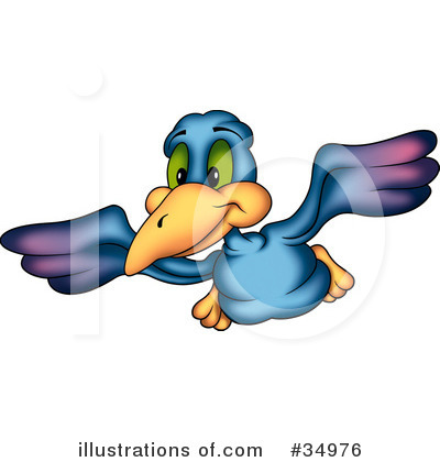 Royalty-Free (RF) Bird Clipart Illustration by dero - Stock Sample #34976