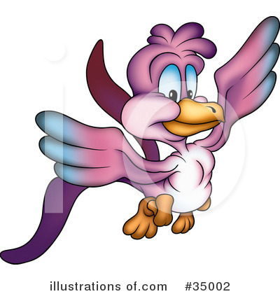 Royalty-Free (RF) Bird Clipart Illustration by dero - Stock Sample #35002