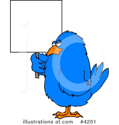 Royalty-Free (RF) Bird Clipart Illustration by djart - Stock Sample #4201