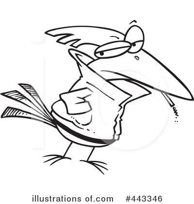 Royalty-Free (RF) Bird Clipart Illustration by toonaday - Stock Sample #443346