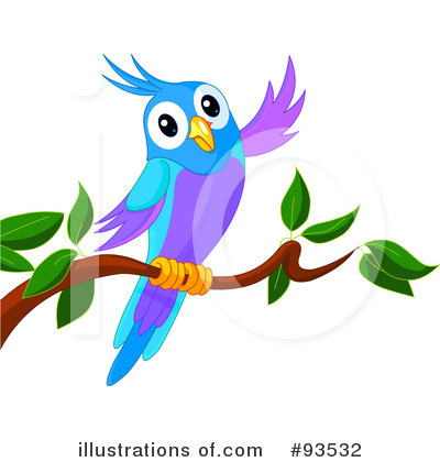Royalty-Free (RF) Bird Clipart Illustration by Pushkin - Stock Sample #93532