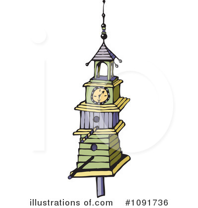 Birdhouse Clipart #1091736 by Steve Klinkel