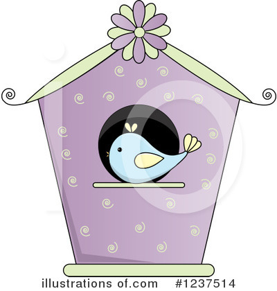 Royalty-Free (RF) Bird House Clipart Illustration by Pams Clipart - Stock Sample #1237514