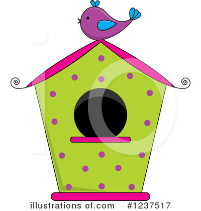 Royalty-Free (RF) Bird House Clipart Illustration by Pams Clipart - Stock Sample #1237517