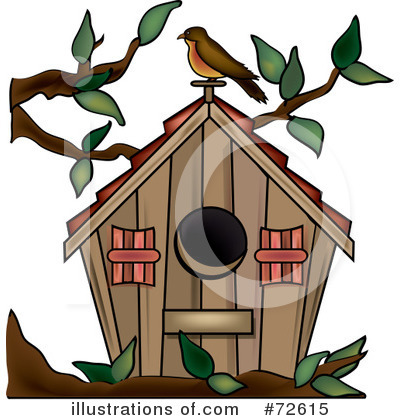Bird House Clipart #72615 by Pams Clipart