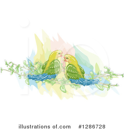 Love Birds Clipart #1286728 by BNP Design Studio