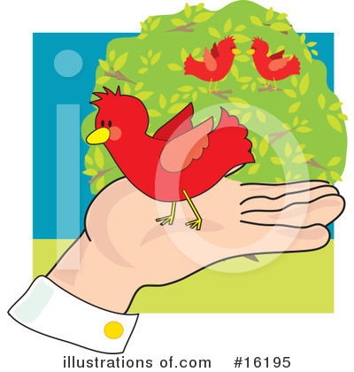 Cardinal Clipart #16195 by Maria Bell