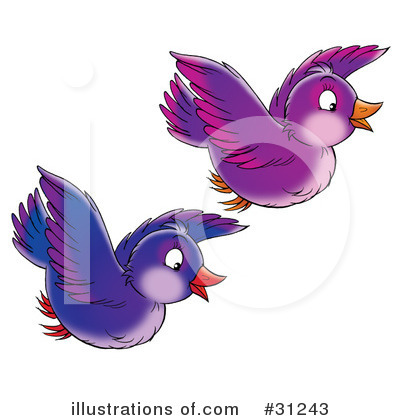 Royalty-Free (RF) Birds Clipart Illustration by Alex Bannykh - Stock Sample #31243