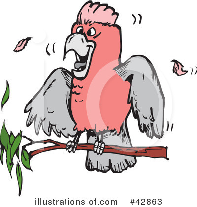 Cockatoos Clipart #42863 by Dennis Holmes Designs