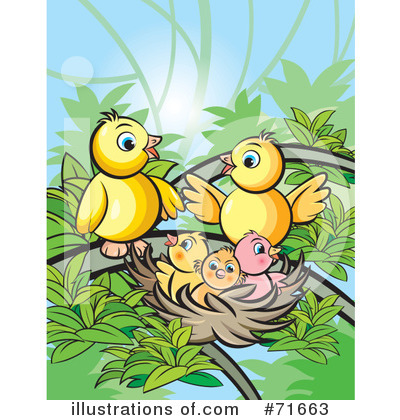 Royalty-Free (RF) Birds Clipart Illustration by Lal Perera - Stock Sample #71663
